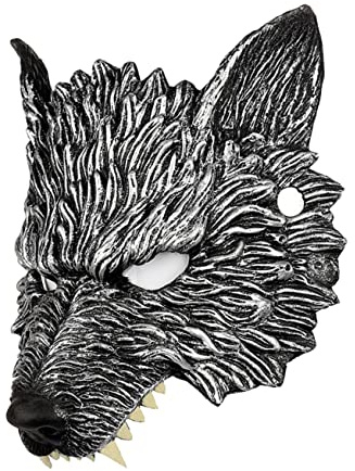 ibasenice Werwolf-maske Wolf Für Männer Dino Halloween-masken Für Erwachsene Kostüme Für Erwachsene Tiergesicht Kostüm Halloween-accessoires Halloweenkostüm Pu-schaum Kind Sanft Pelzig