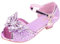 Scarpe per bambini con sandali lucidi scarpe da principessa arco tacchi alti mostrano scarpe da principessa scarpe per bambini sandali estivi, Lilla, 34 EU