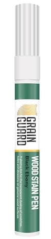 Grain Guard Wood Stain Touch-Up Marker Pens | Black Ebony | for Touching Up & Staining Scratches, Scuffs, Marks & Dents | Ideal for Wooden Floors, Furniture, Doors, Windows | Fast Drying & Waterproof