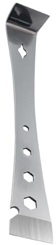 BaoFufc Barra de palanca de acero inoxidable, barra plana, llave hexagonal, barra de palanca pequeña, moldura raspador, extractor de uñas, raspador de acero inoxidable