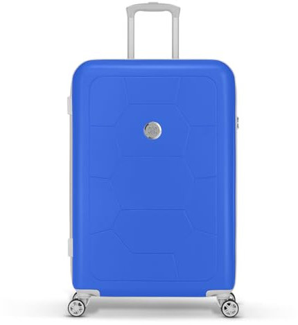 SUITSUIT Caretta – Reisekoffer mit 4 Rollen – Sicheres Zahlenschloss – Blau (75 cm)