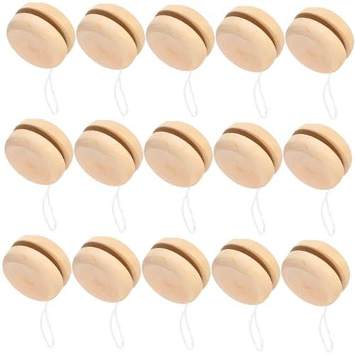CIYODO 15St Kinderspielzeug Kinderhandwerk Educational Toys Jo-Jos für Kinder ja Handwerk für Erwachsene Basteln für Erwachsene Fingerkuppenball für Kinder lustiges Jo-Jo-Spielzeug Holz