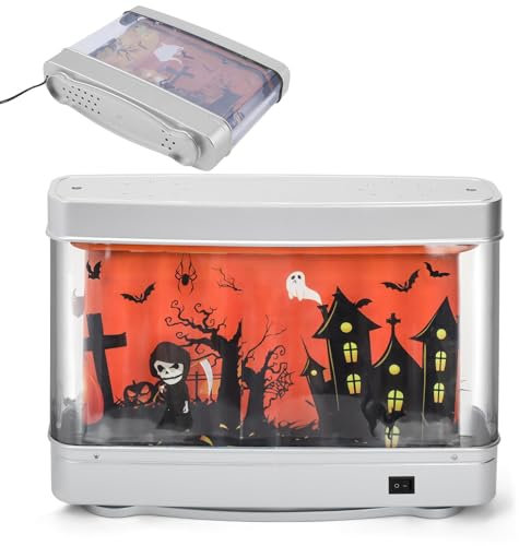 shjxi Faux aquarium pour Halloween, lampe LED pour aquarium