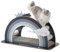 CanadianCat Company | Design-Kratzmöbel Rainbow - grau | Kletter-Bogen mit Kratzbrett | 105 x 45 x 55 cm