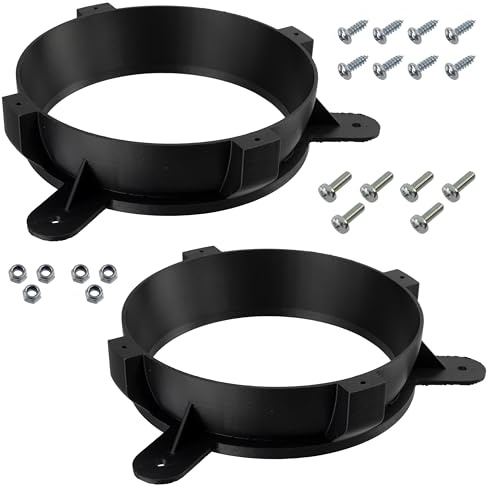 AERZETIX - Set mit 2 Lautsprecheradapter/halterungen Ø165 mm für Vorder und Hintertüren | Kompatibel mit Volvo C30, S40, S60, S80, V40, V50