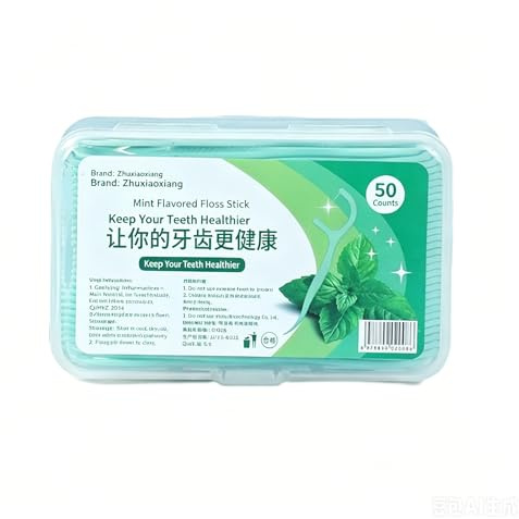 300 Pezzi Archetti Filo interdentale,Archetti Filo Interdentale Forcella Con Aroma di Menta, Bastoncini di Filo Interdentale, Stuzzicadenti per Pulizia Denti