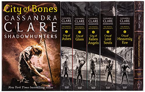 Cassandra Clare The Mortal Instruments: A Shadowhunters Collection 7 Books Set (Bones, Ashes, Glass, Fallen Angels, Lost Souls, Heavenly Fire + The Shadowhunter's Codex)