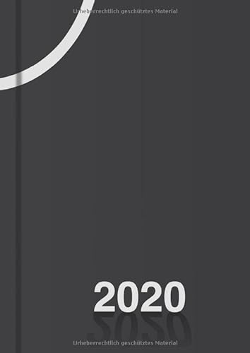 Tagesplaner 2020 DIN A4, Planer groß, 1 Tag - 1 Seite: Tageskalender 20 für 365 Tage, Platz für Termine, Todos, usw., für Freizeit und Business (schwarz)