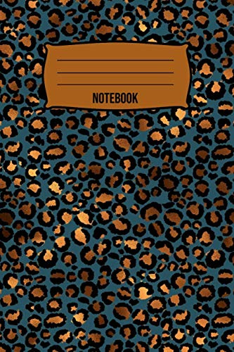Blue Leopard Print Notebook: This Lined Paper Journal for Creative Writers or Personal Use, Neat Gift for Women, girls, or anyone love Animals. ... Size 6”x 9”, Great for Writing Down Daily.