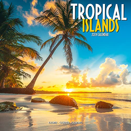 Tropical Islands – Tropische Inselparadiese 2024 – 16-Monatskalender: Original Avonside-Kalender [Mehrsprachig] [Kalender] (Wall-Kalender)