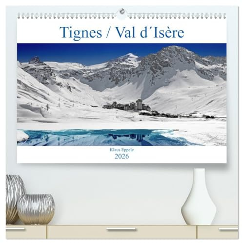 Tignes/Val d´Isère (hochwertiger Premium Wandkalender 2026 DIN A2 quer), Kunstdruck in Hochglanz: Reines Schneevergnügen in einer herrlichen Berglandschaft (CALVENDO Sport)