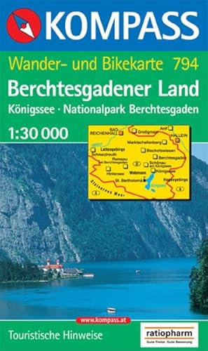 Kompass Karten, Berchtesgadener Land: Wanderkarte mit Radrouten und touristischen Hinweisen. 1:30000 (KOMPASS Wanderkarte)