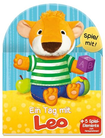 Trötsch Pappenbuch mit Fühlelementen Ein Tag mit Leo: Fühlbuch Spielbuch Kinderbuch (Allererste Bücher)