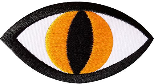 Monster Eye bestickter Aufnäher zum Aufbügeln oder Aufnähen, für Jeans, Biker, Jacke, Tasche