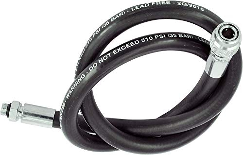 Cressi Unisex-Adult Standard Inflation Hose B.C.'D Ts (cm.69) Regler-Verbindungsstück für Jacket, Schwarz, 69 cm