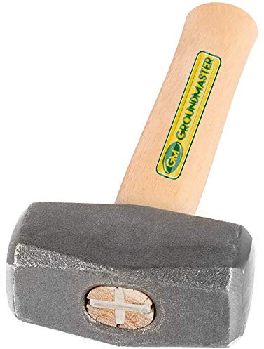 GroundMaster Club Hammer - 4lb Hardened Steel Head with Strong Hickory Shaft Handheld Tool