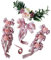 F Fityle Décoration de Voiture Mariage Guirlande Voiture de Mariage Fleurs Artificielles pour Décoration de Mariage-Diverses Couleurs, Rose poussiéreux