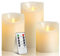 OSHINE LED Candles Flickering Candles 300 Hour Decorating Pillars, Real Wax Battery Candle Pillars, Realistic Dancing Mood Candles and 10 Key Remote Control with 24 Hour Timer Function (Ivory)