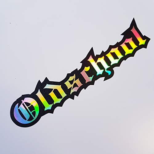 Oldschool Flip Flop Oilslick schwarz 13,5x3cm - hochwertiger Aufkleber Auto Tuning - OEM & JDM Auto Sticker - Lustige Aufkleber für Auto - Stickerbomb - Autoaufkleber - Made in Germany