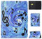 Huawei MediaPad T3 10 Custodia Cover - Ultra Sottile Di Peso Leggero Flip Case per Huawei Mediapad T3 10 9.6 Pollici Tablet,Spettro Musicale