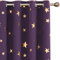 Deconovo 2er Set Blickdichte Gardinen mit Ösen Sonnenschutz Wohnzimmer 229x117 cm Dunkelviolett