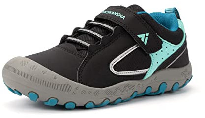 Mishansha Kinder Trekkingschuhe Atmungsaktiv Wanderschuhe Mädchen Freizeitschuhe Schwarz 29