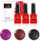 Bluesky Gel Polish, Gel Nagellack Set, Crystal Purple. Abyss Vip03, Butterfly Queen 80602, Maroon Cherry Jq10. 3 x 5 ml Rosa, Rot, Glitzer, Lila