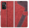 MOBESV Coque pour Xiaomi Redmi Note 10 Pro, Housse en Cuir Magnétique Fonction Stand Étui pour Xiaomi Redmi Note 10 Pro, Élégant Rouge