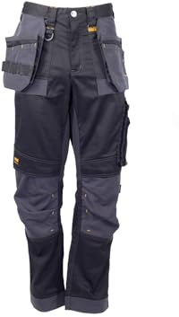 DEWALT Harrison Stretch Trouser 40W 33L Black/Grey
