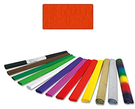 Krepp-Papier, 1 Rolle, 50x250 cm, Orange