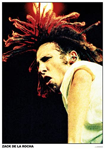 Artificial Posters RAGE AGAINST THE MACHINE POSTER ZACK DE LA ROCHA PERFORMING LIVE ON STAGE