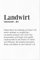 JUNIWORDS Poster, Definition Landwirt, 20 x 30 cm (1005212)