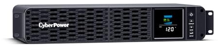 CyberPower CP1500PFCRM2U PFC Sinewave UPS Battery Backup and Surge Protector, 1500VA/1000W, 8 Outlets, AVR, Short Depth 2U Rackmount, UL Certified