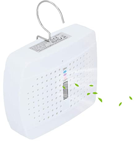 Mini Deumidificatore Riutilizzabile Muto Assorbitore di Umidità Macchina Protezione Automatica Essiccatore Elettrico Rimuove Umidità Umidità per Camera da Letto Bagno Garage Armadio Cucina EU 100-240V