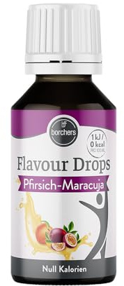 borchers Flavour Drops | Pfirsich-Maracuja | 0 Kalorien | Zum Kochen und Backen | 30 ml
