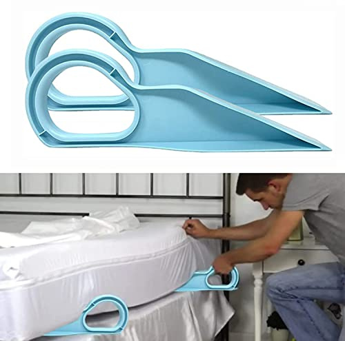 71Nmly 2Pcs Mattress Lifter,Handy Tool for Bed Making Mattress,Mattress Lifter Ergonomic Lifting,Alleviate Back Pain Make Changing Sheets Easier (Large)