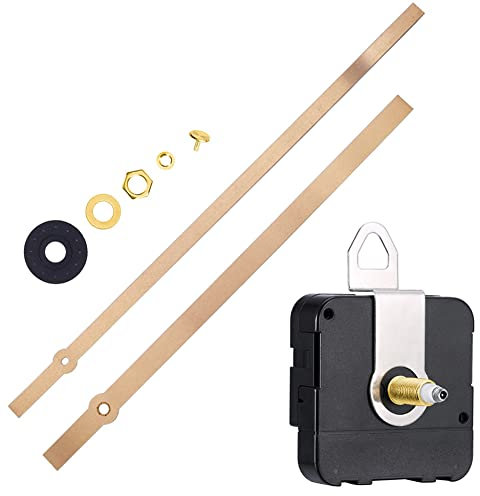 LICHENGTAI 8mm Hoch Drehmoment Lange Welle Uhrwerk Bewegung Mechanismus, Pendeluhr Bewegung Ersatz DIY Uhr Reparatur Zubehör Quarz Pendel Uhrwerk Set, DIY Ersatzteile Ersatz, Lautloses Uhr Zubehör