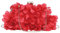 MEGAUK Damen Elegante Handtasche Blumen Clutch Seide Abendtasche Henkeltasche Crossbody Bag mit Kette Kisslock Design, Rot