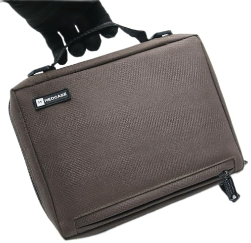 MEDCASE Insulin-Kühltasche – tragbare Kühltasche für Insulin, Diabetiker, EpiPen, Medizin und mehr – TSA-genehmigt (braun)