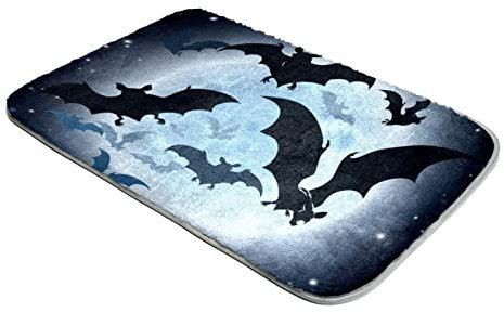 Shag Teppich Ultra Soft Plüsch Teppiche Kunstfell Teppiche Fledermaus Fly Moon