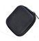Mikikit Eva Headphone Storage Box: Portable Black Case with Soft Cloth Lining for Earphones Travel Accessories