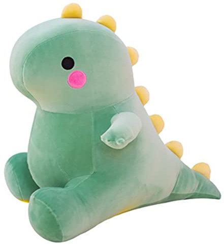OUKEYI Adorable poupée dinosaure en peluche douce - Cadeau d'anniversaire pour enfants, filles, garçons, rose, 30 cm (vert)