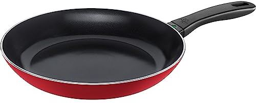 BALLARINI Caprera Bratpfanne, 28 cm, Aluminium, Induktionsgeeignet, Keramik-Antihaftbeschichtung, Made in Italy, Rot