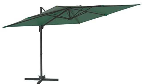 BaraSh Sombrilla voladiza con LED verde Repuesto Para Sombrilla De Patio Jardin Guarda Sol 400x300 cm