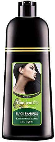 3 In 1 Instant Black Hair Shampoo, Black Hair Shampoo Instant Hair Blackening Dye Unisex Black Color - Simple To Use - Lasts 30 Days - Fast Acting Natural Ingredients.