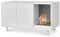 GOPLUS Maison de Toilette pour Chat en Bois Meuble Litière pour Chat Double Portes avec Grattoir à Chat pour Salon, Entrée, Couloir, 90 x 50 x 50CM