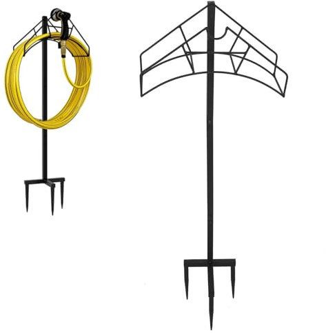 Supporto Per Tubo Da Giardino Per Avvolgitubo Acqua 39X109.5X17Cm Sostegni Portatubo Da Giardino Supporto Per Tubo Da Giardino Porta Tubi Portatubo Attrezzi Verticale In Ferro, Portante 50Kg