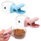 Pasdrucn 2 Pièces Pelle à Nourriture pour Animaux, Pelle pour Aliments Chiens Animaux de Compagnie Poignée avec Clip, Doseur Croquettes Chien, Tasses à Mesurer pour Chat