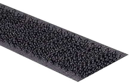 Kstar Klettband selbstklebend extra Stark, Hakenband oder Flauschband, Farbe, Breite, Länge wählbar, Klettverschluss selbstklebend (Hakenband, schwarz, 20 mm x 25 m)