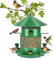 Vogelfutterspender für Wildvögel, Futtersäule Ø ca. 26cm, Vogelhaus zum Aufhängen, Vogelfutterhaus Höhenverstellbar - Futterhaus Vogelfuttersäule für Garten, Balkon
